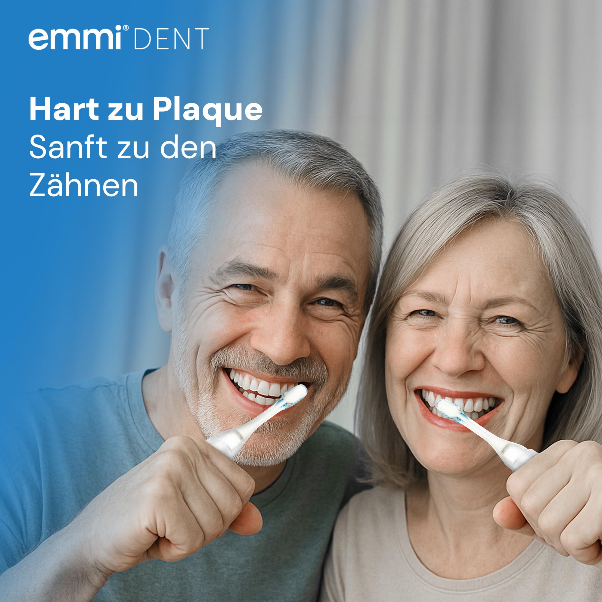 emmi-DENT Ultraschall Zahnbürste Platinum CAM in Weiß I Starter Set mit integrierter Kamera I inkl. Handteil, Ladestation, 2x Aufsatz & Zahnpasta I Plaque- & Zahnsteinreduzierung I Sanfte Reinigung