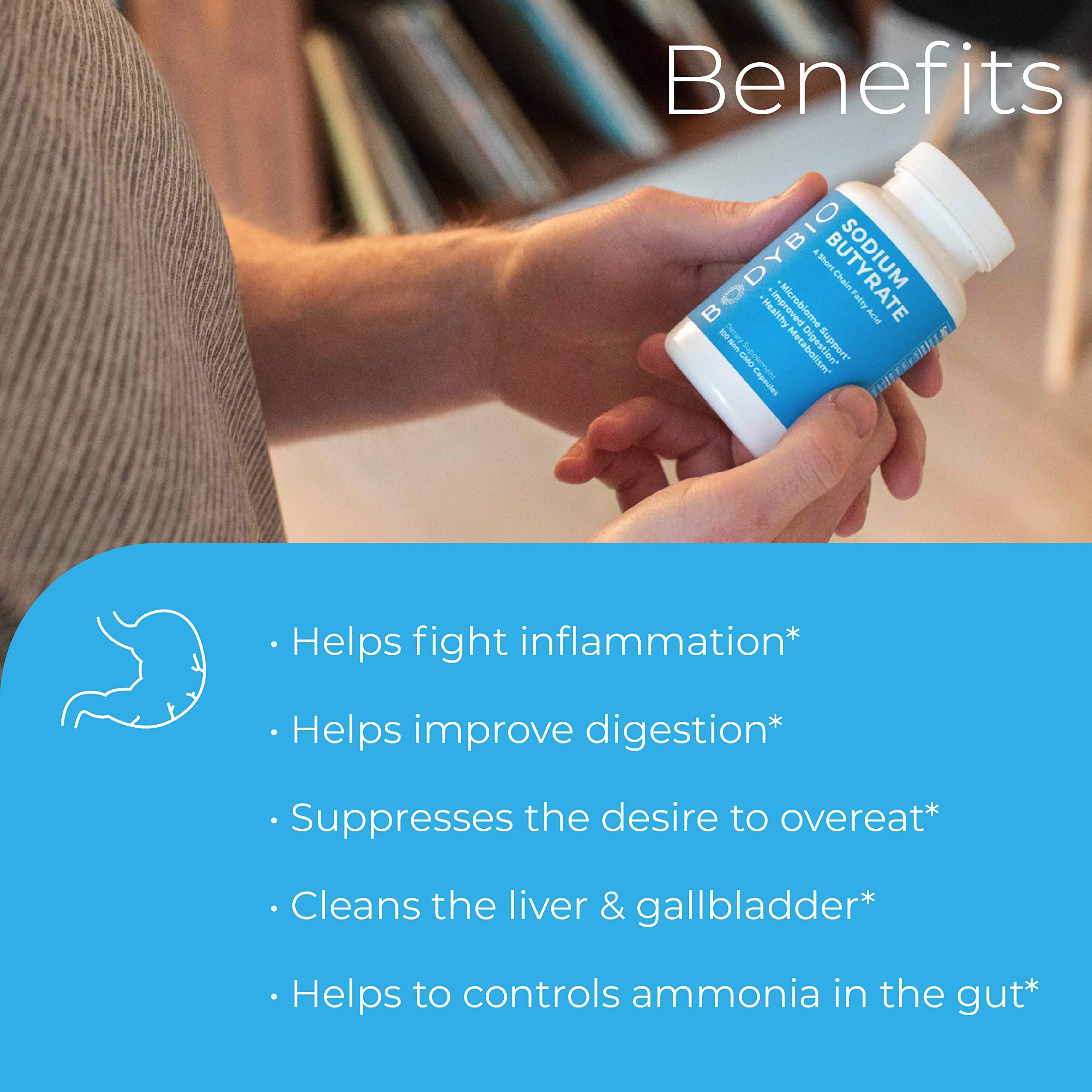 Buy Gut Health Supplement 100 Caps Butyrate+Calcium+Magnesium