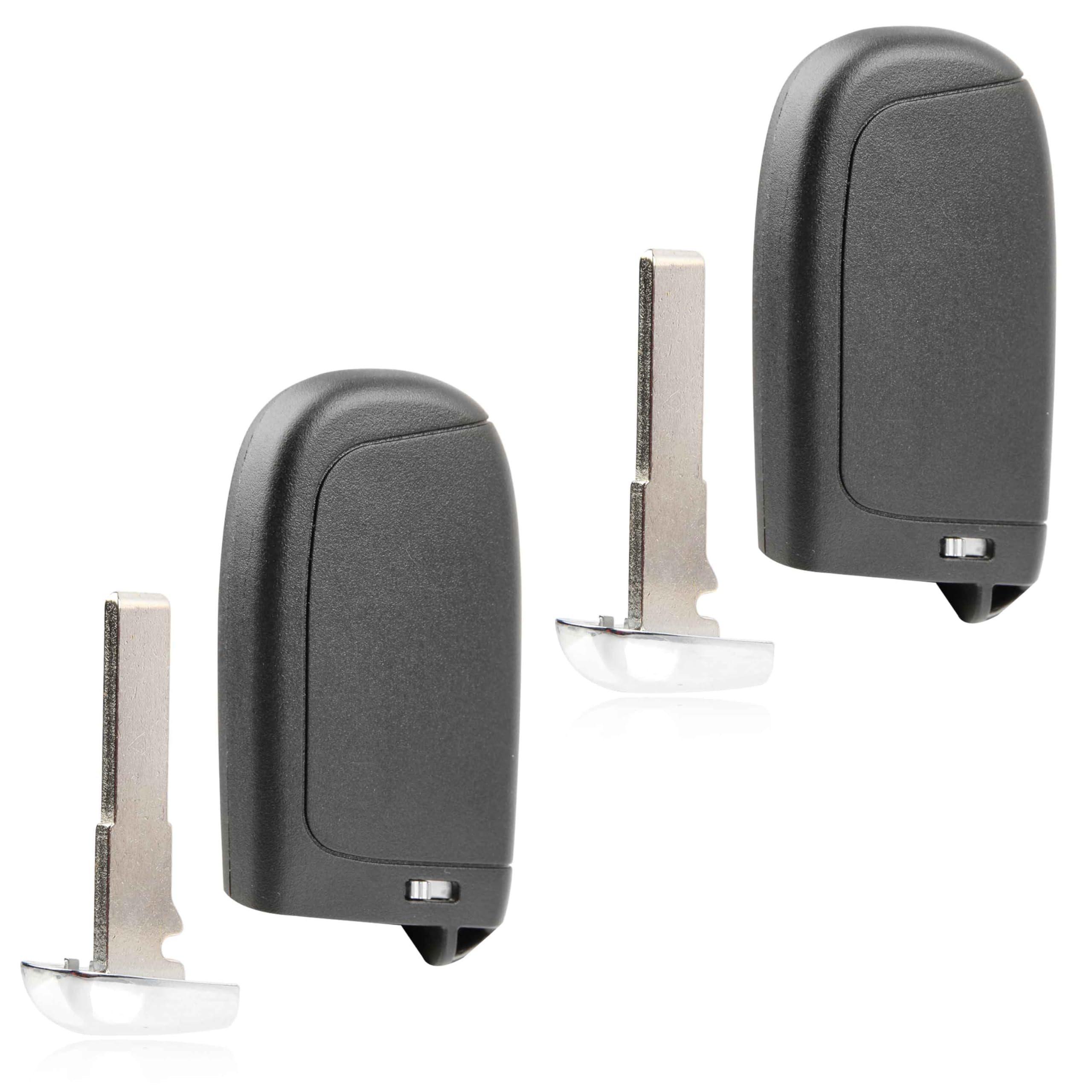 2 llaveros de repuesto de 4 botones de alta seguridad para Jeep Compass 2017-2022 (M3N-40821302, 68250341AB)
