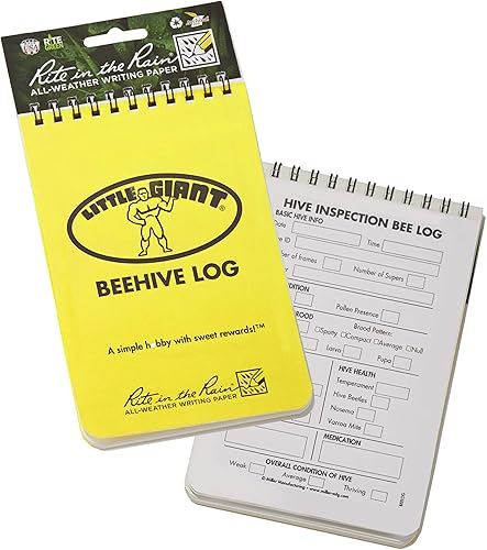 Little Giant Registro de colmena  Diario de seguimiento de apicultores  Suministros de apicultura  Regalo para apicultores y apicultores  Hive