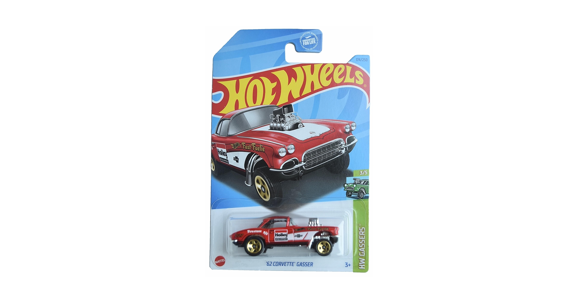 ホットウィール 62 CORVETTE GASSER STH＆レギュラー Amazon.com: Hot Wheels 1:64 Scale '62 Corvette Gasser Die