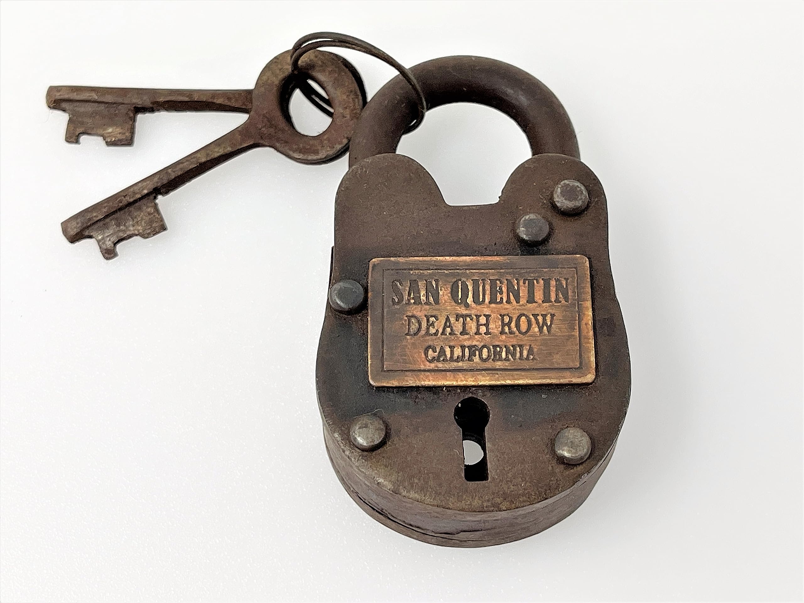 Antique Style Rustic Cast Iron San Quentin Death Row California