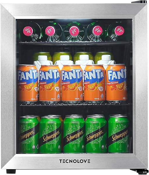 Touch Panel Temperature Control Refrigerator, 10.6 gal (46 L) Compressor Type, 32-72°F (0-22°C), For Drinks, Direct Cooling Type, Width 16.9 inches (43 cm), Automatic Defrost, Left/Right Opening - 1