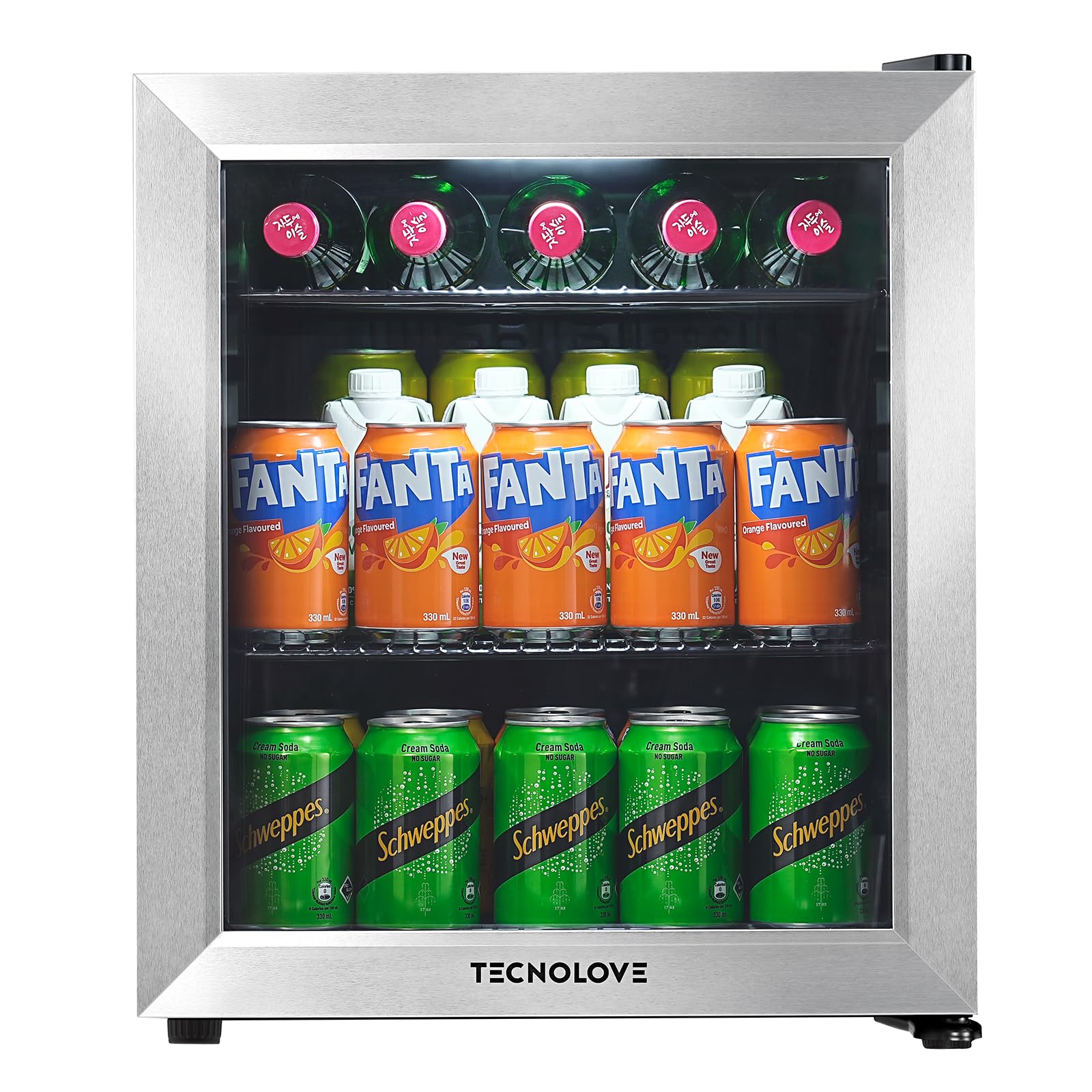 Tecnolove 46L コンプレッサー式タッチパネル冷蔵庫 0～22℃