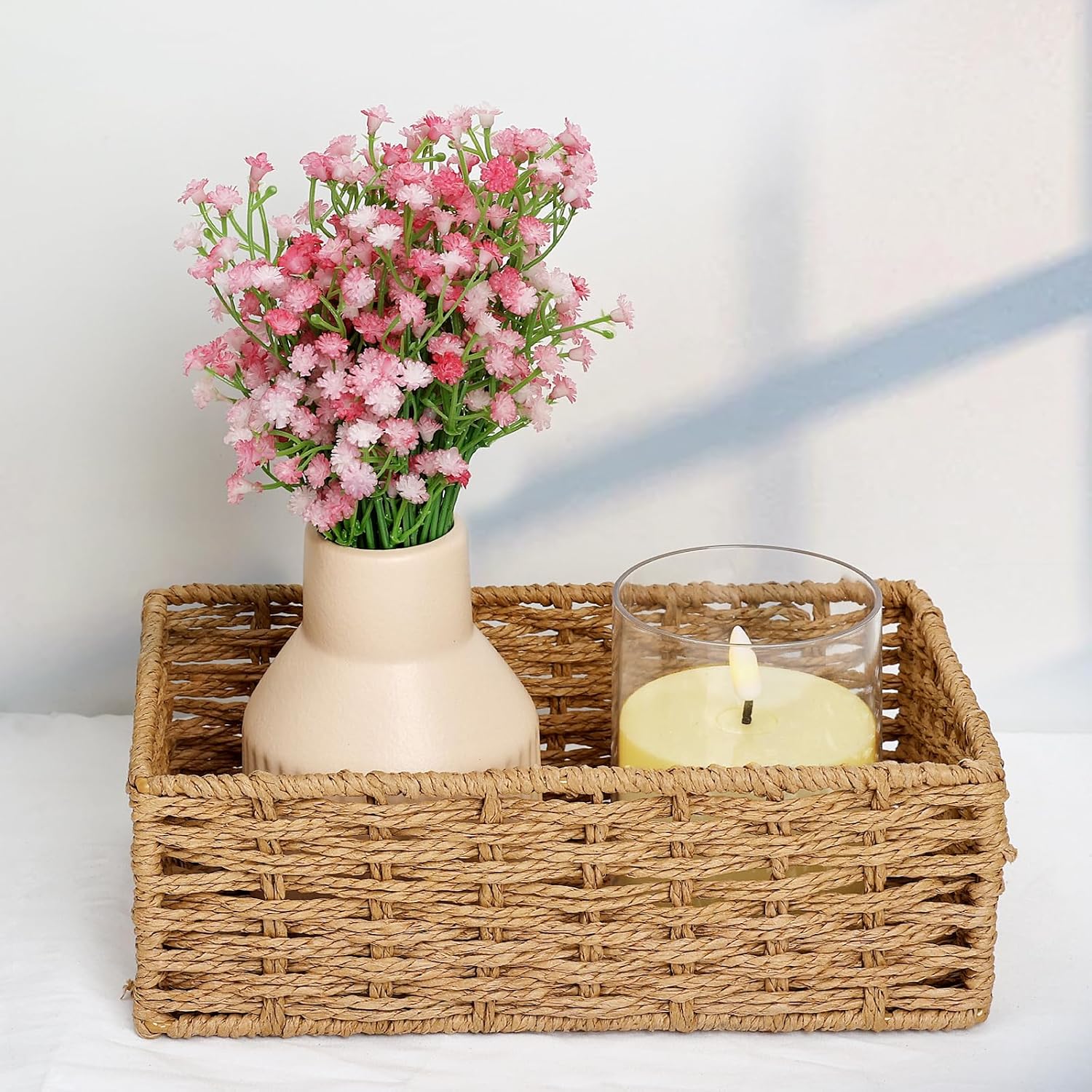 120 PCS Babys Breath Artificial Flowers - Real Touch Fake Gypsophila for DIY Wedding Arches Floral Arrangements Bouquets Centerpieces Decorations - Pink