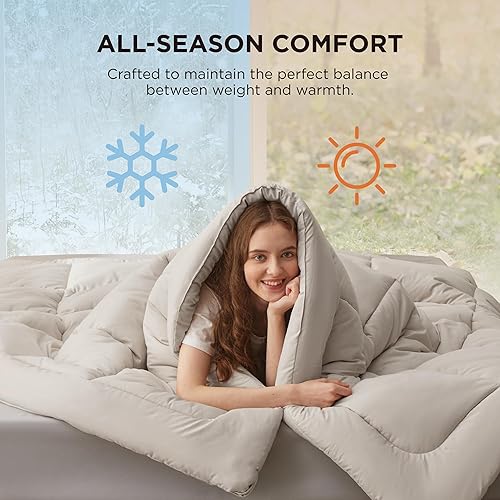 Vista 76 de Bedsure - Edredón de color liso Negro