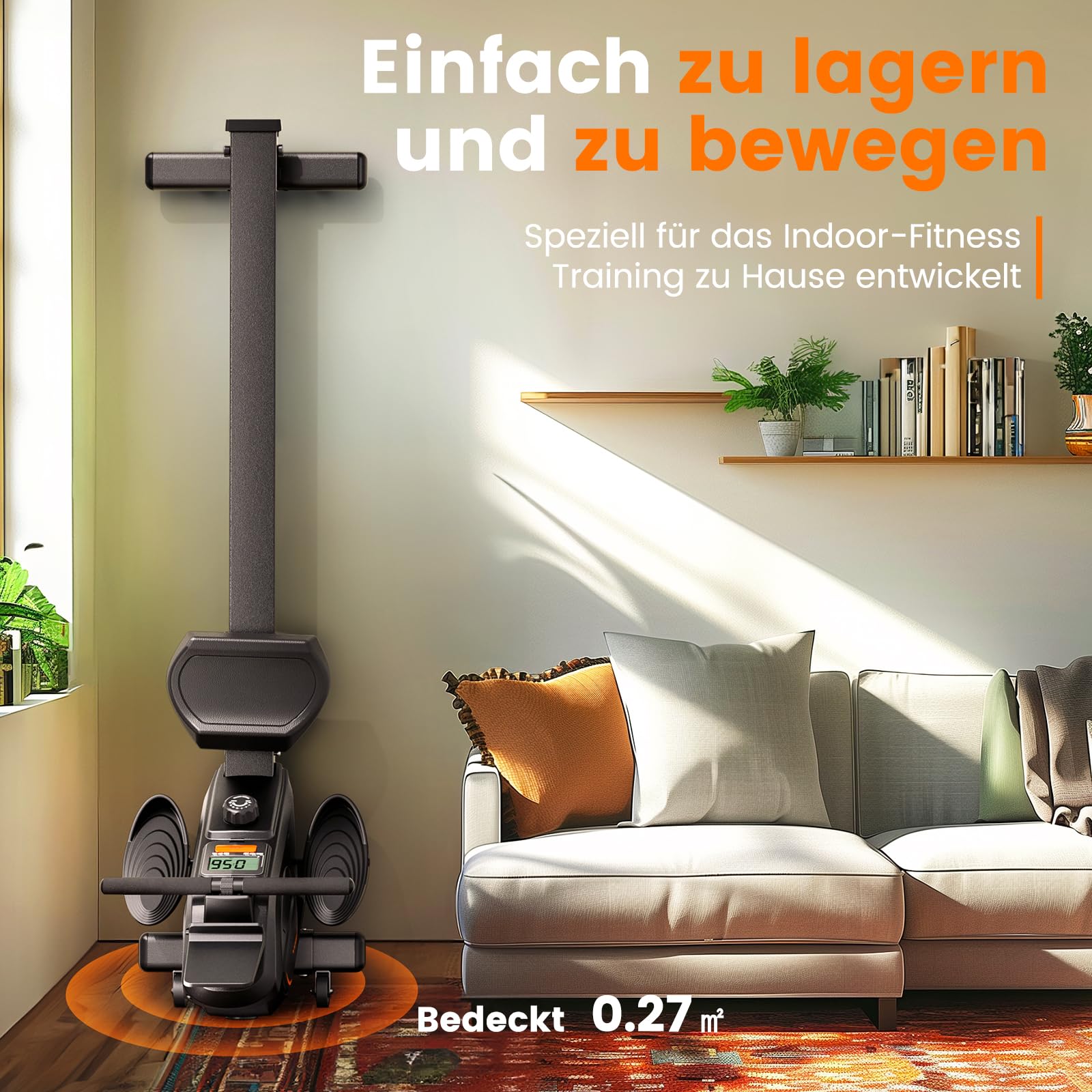 YOSUDA Rudergerät für Zuhause, Ultraleise Magnetische Rudermaschine (Cardio-Training), 16 Widerstandsstufen, APP & LCD, Platzsparend Verstaubar, Einfache Montage, Bis 160kg Belastbar