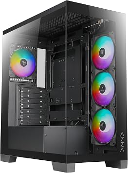 AZZA CSAZ-570B Cove/Gaming/ATX Mid-Tower/Computer Case/Back-Connect Supported