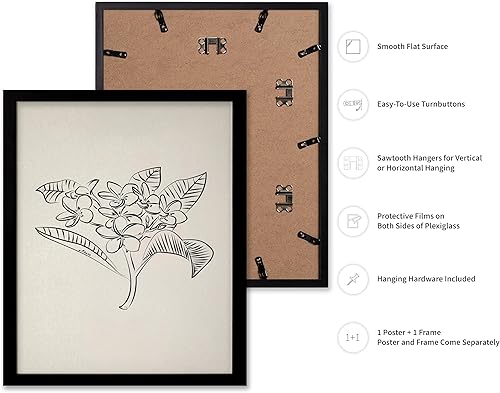 Miniatura 8 de Poster Master Póster de peonías – Estampado de flores retro – Ilustración floral – Ilustración en blanco y negro – Diseño de línea y abstracto –