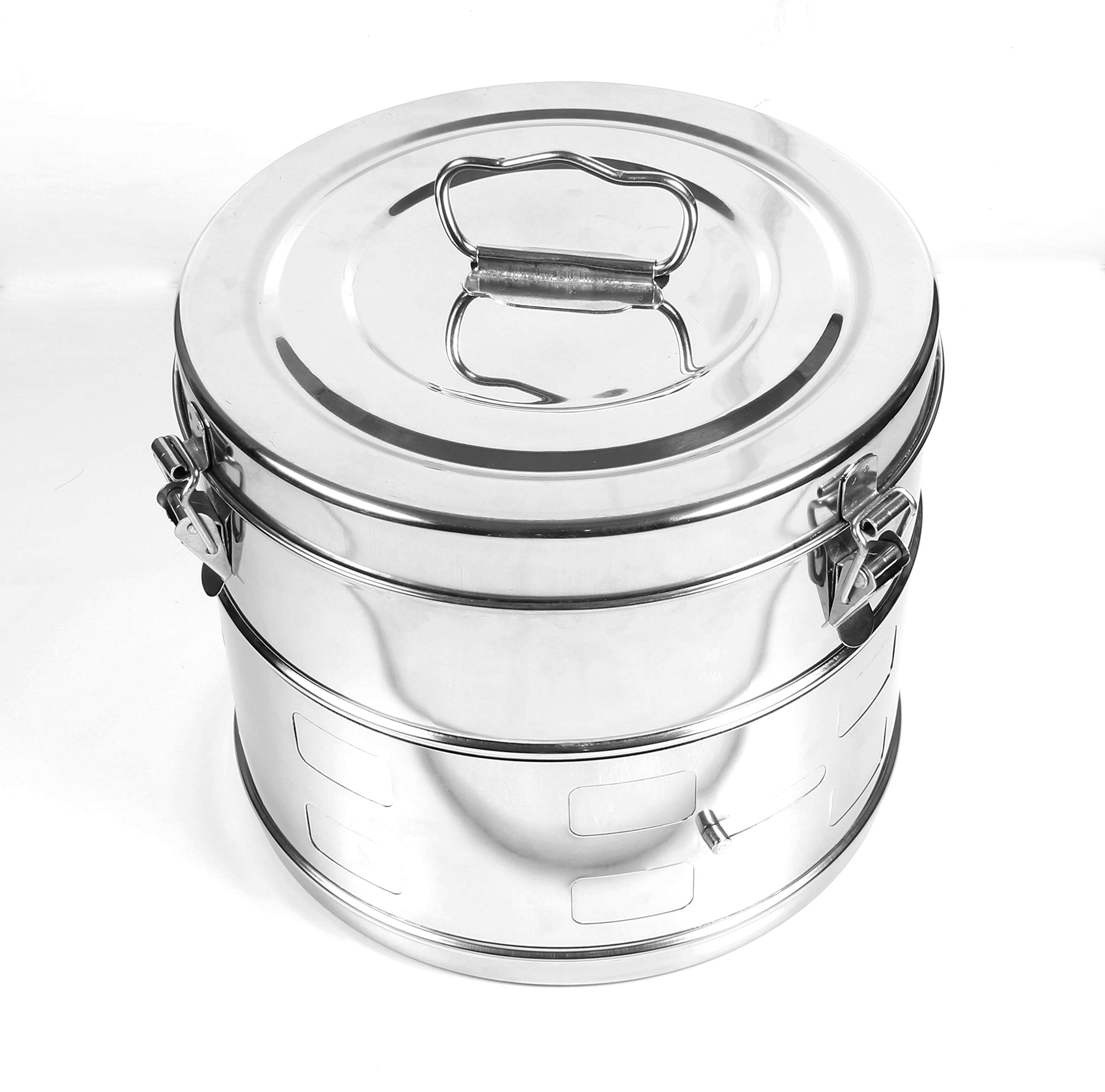 Ralph Surgical Instruments Dressing Drums - Stainless Steel, General Quality, Size 15" Dia. x 12" Height