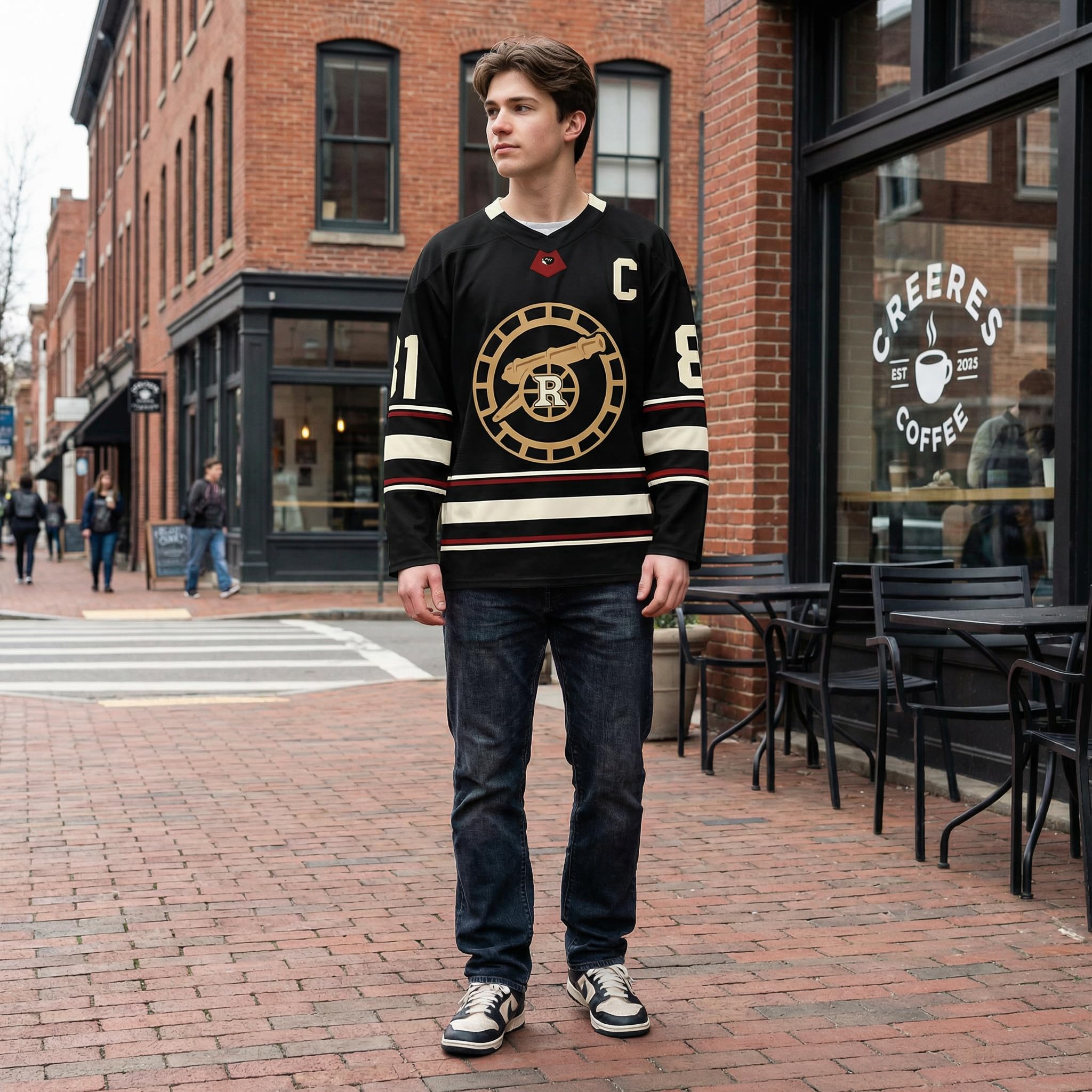 Generisch Heated Rivalry Merch Rozanov 81 24 Ice Hockey Shirt Long Sleeve V-Neck Unisex Sport & Streetwear Style - 2