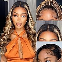 Vista 22 de Aaliweya Peluca de 5 x 5 de Usar y Llevar sin pegamento con cierre de encaje precortada para mujer, pelucas de cierre de encaje HD de 5 x 5, pelucas
