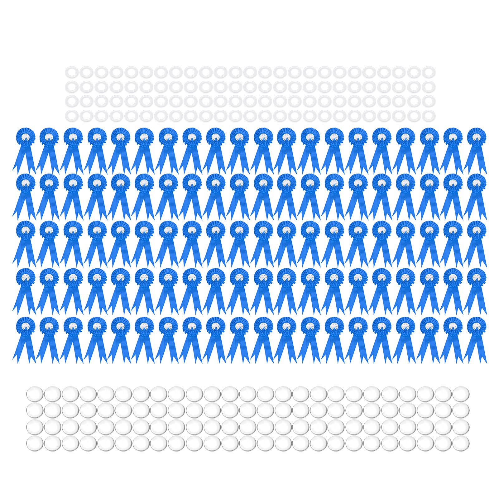 Generic 100 Stück Leichte Anstecknadeln aus Weißblech für Babypartys, Vollmonde, Reiseerinnerungen (Blau)