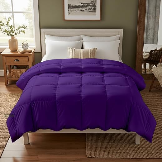 Day Care® 600 GSM Heavy Winter Comforter | Microfiber Cloud Down Touch Filling | Soft, Fluffy Quilt Blanket Rajai, Fluffy,...