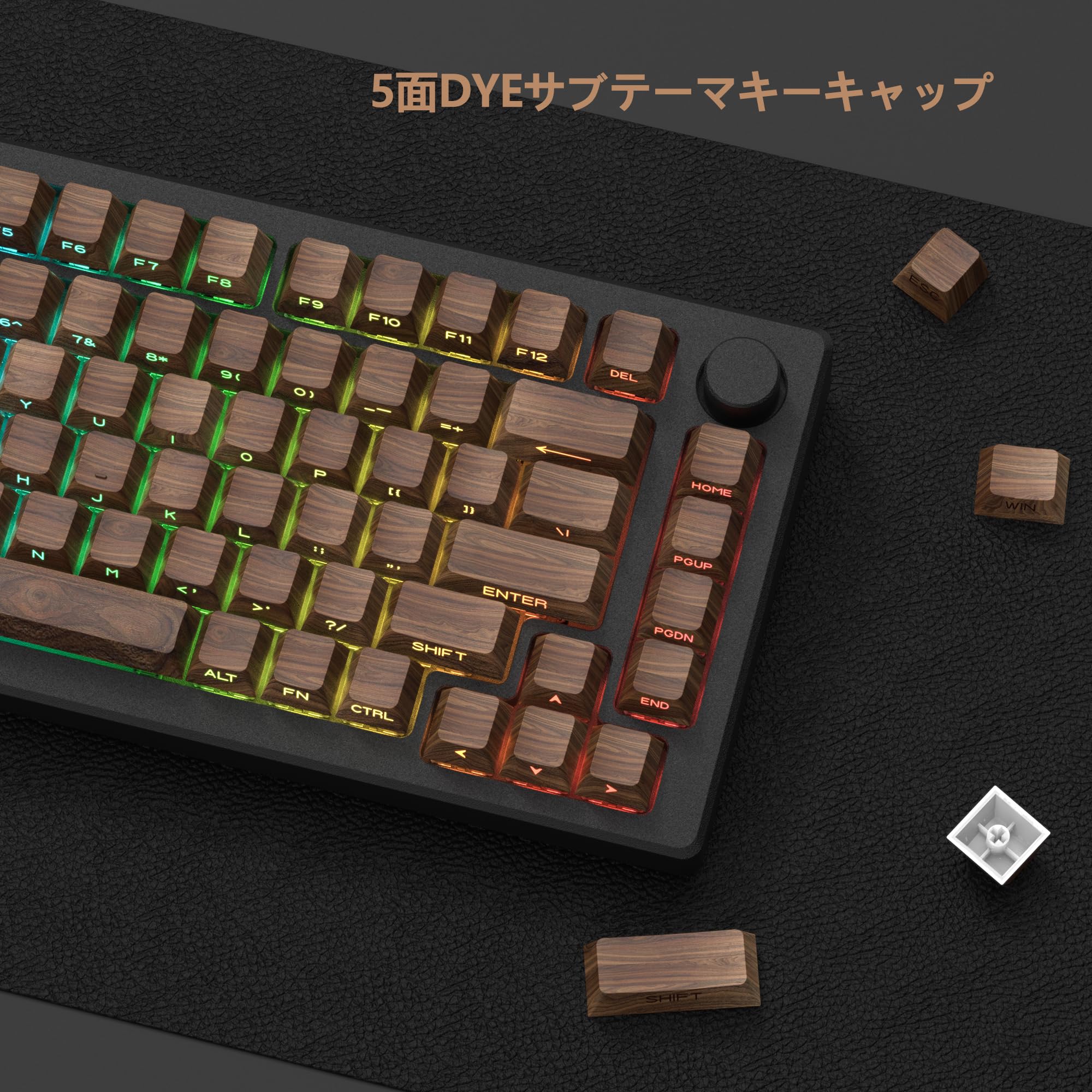 Amazon | Womier PBT ダブルショットキーキャップ, Cherryプロファイル