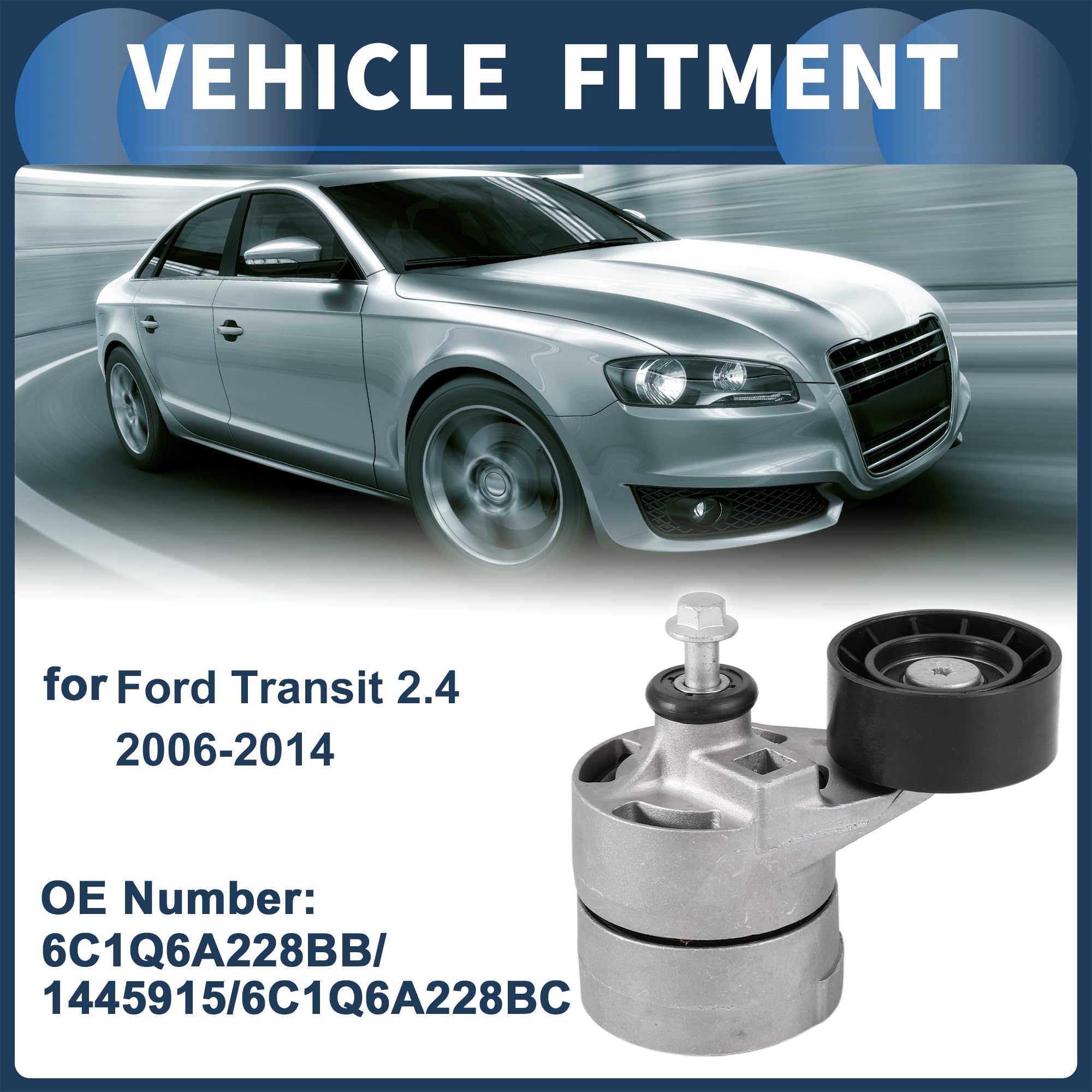 Tensor De Correa Montaje Para FORD Transit 2.4 06-14 1 Pc