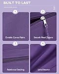 Gonex Yoga Mat Bag, Extra Large Canvas Gym Bag with Waterproof Pocket Metal Zipper, Fits Mat & Blocks, Stylish Mat Carrier for Women, Ideal for Yoga, Pilates, Workout, Travel
