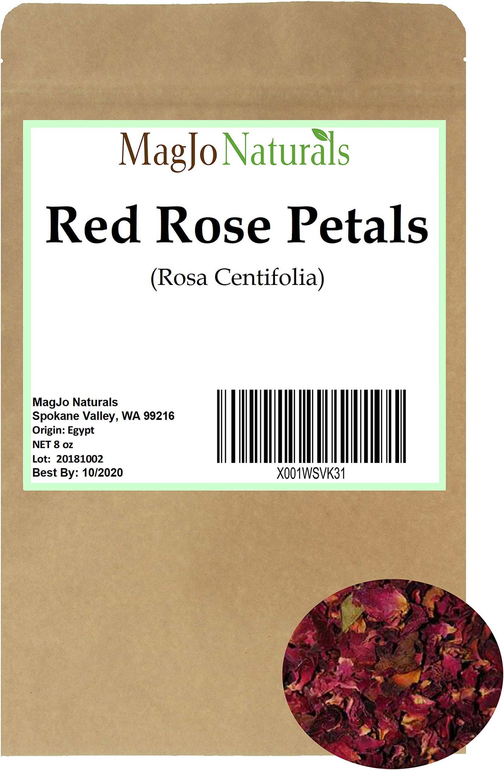 Red Rose Petals, Wild-Crafted | 8 ounces | Culinary Grade A