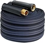 Flexible Garden Hose 50FT, 3/4" GHT - Non-Expanding Lightweight Water Hose, Kink-Free & Burst-Resistant up to 700PSI, Durable All-Weather Hose for Yard, Lawn, Car Wash & Commercial Use