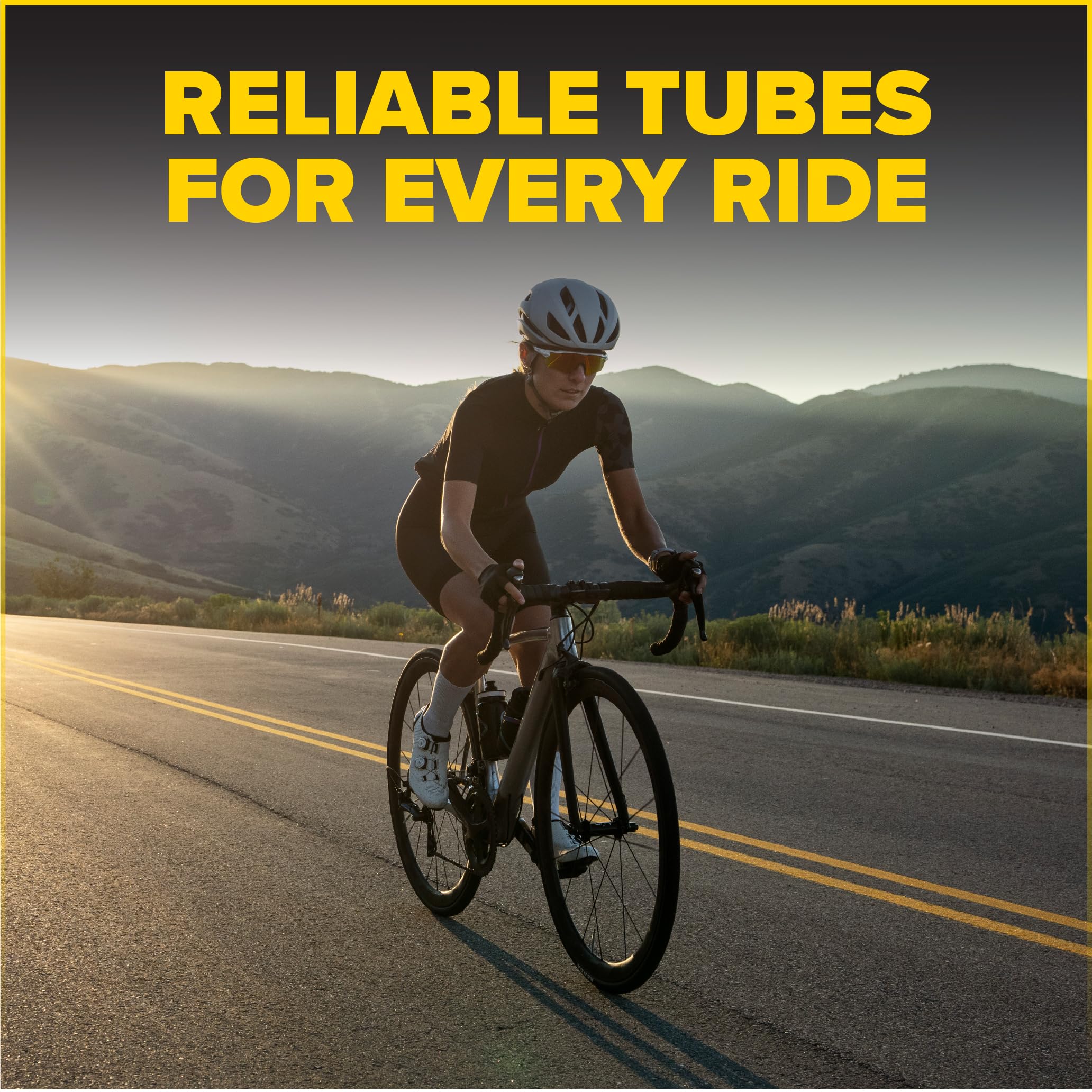 Ultraverse Chambre à air pour vélo 700 x 23-25c, 700 x 28-32c, 700 x 35-43c 71,1 cm avec valve Presta de 48 mm – Tubes en caoutchouc butyle pour vélos de route et de gravier – 2 tubes, 2 démonte-pneus