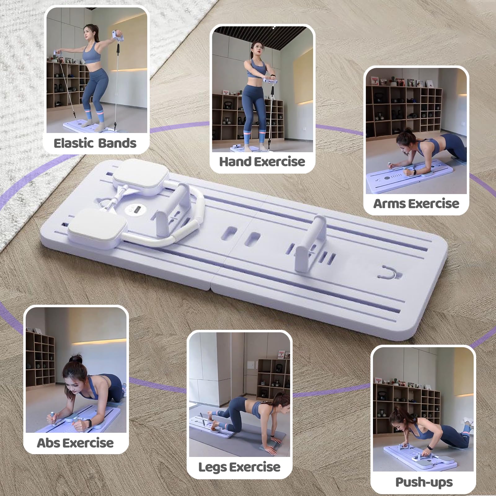 Ab Workout Equipment Multifunctional Ab Board With Resistance Bands ...