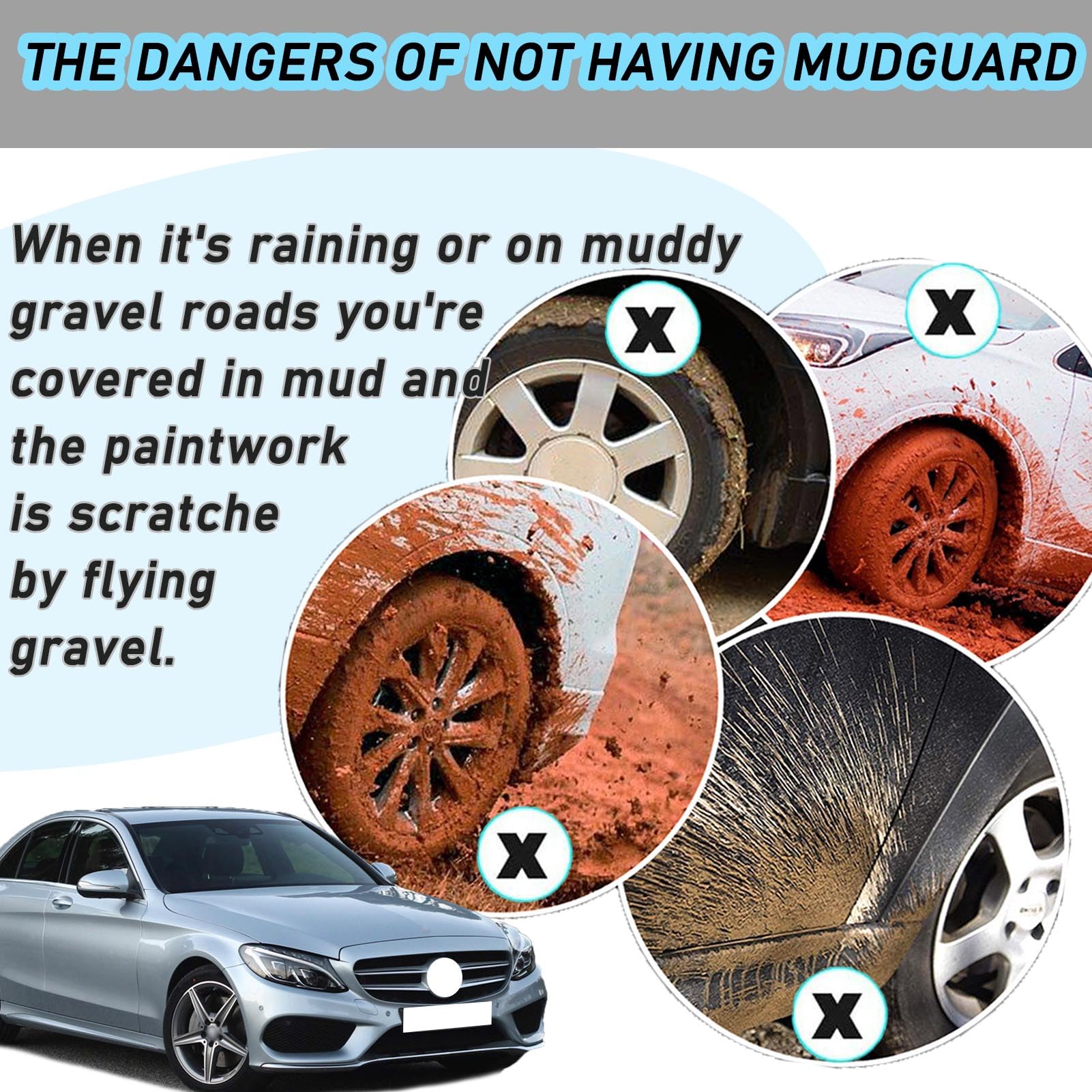 For Mercedes Benz C-Class W205 2014 - 2022 2015 2016 2017 2018 2019 2020 2021 Fender Mudflaps Splash Guards Mudguards Mud Flaps - 34 For Mercedes Benz C-Class W205 2014 - 2022 2015 2016 2017 2018 2019 2020 2021 Fender Mudflaps Splash Guards Mudguards Mud Flaps - 34