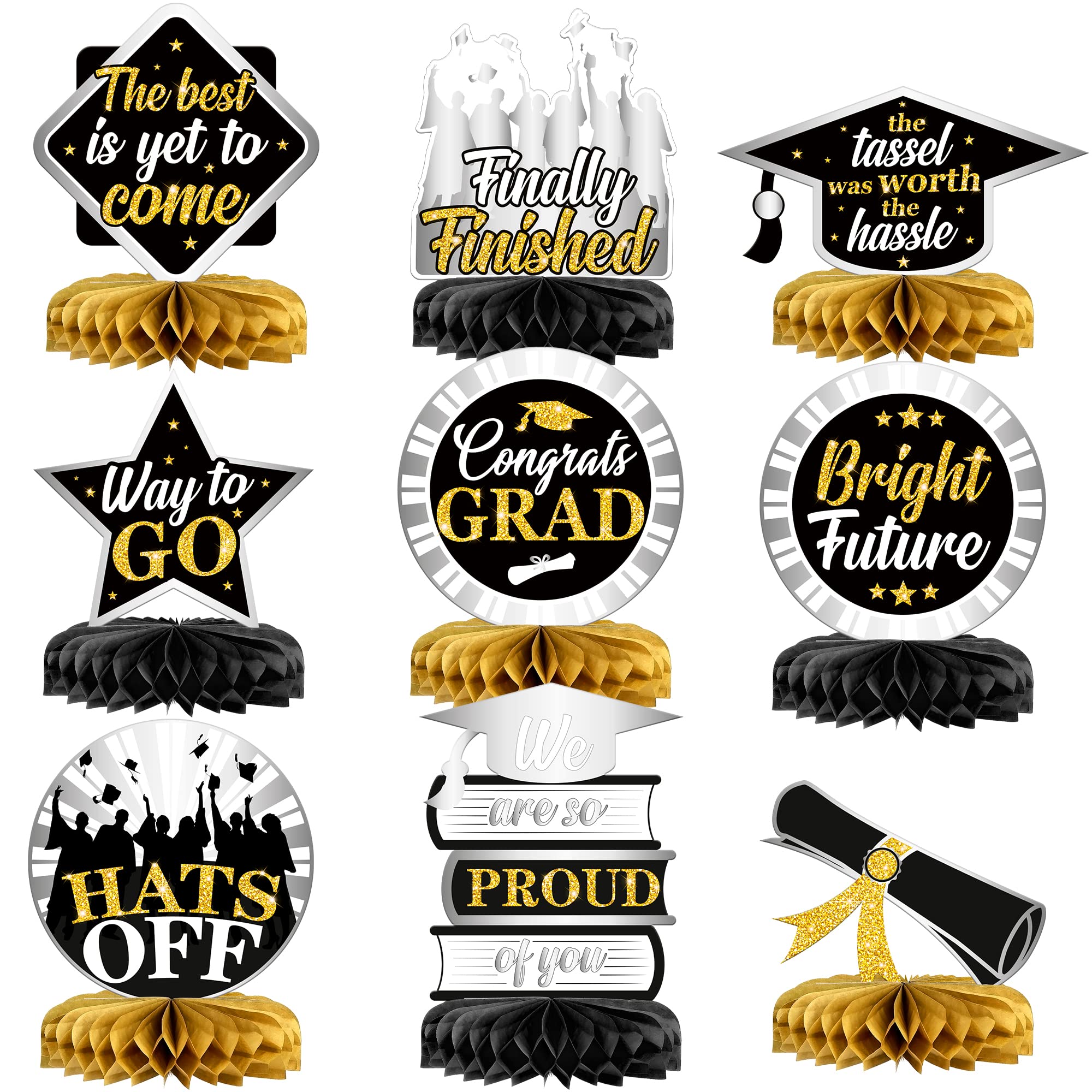 Buy 9 Pieces, Graduation Centerpieces Congrats Grad