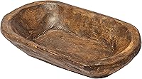 MAINEVENT 10 Inch Hand Crafted Spanish Oak Wooden Dough Bowl - Rustic Farmhouse Table Centerpiece, Made in USA Home Decor
