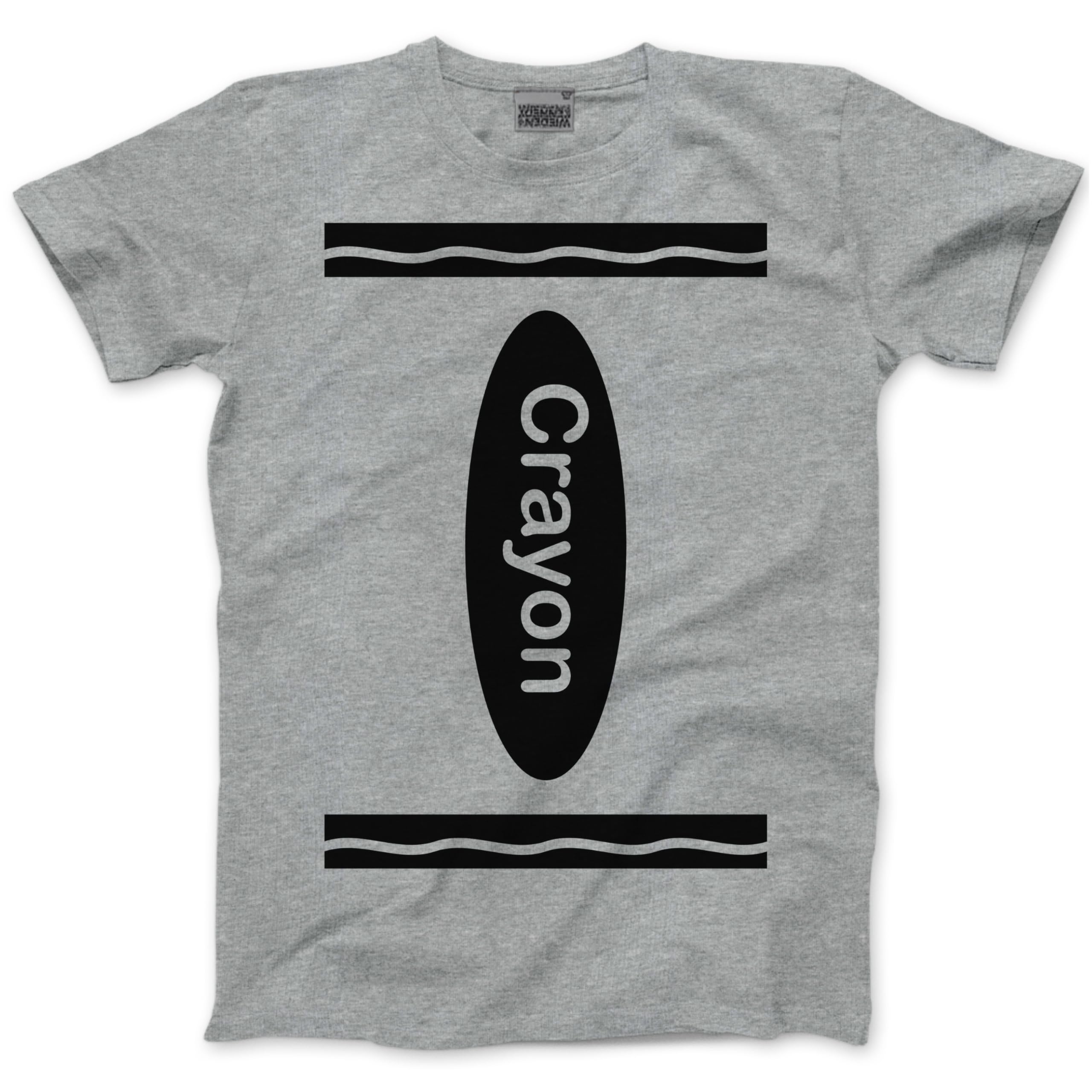 Group Costume Outfit - Crayon Tshirt Matching Tees Halloween Top C Fancy Dress Party Team Tops Colours T-Shirt - S Grey