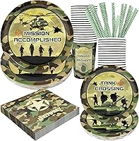 Vista 19 de Alice Tea Party Decorations - Baby Shower Paper Plates, Napkins, Cups & Straws for 24 Guests, 120 Pcs Disposable Party Dessert Dinnerware