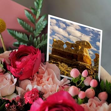 3dRose Greeting Cards - Utah, Grand Staircase-Escalante N.M. The Devils Garden rock formation - 12 Pack - Utah