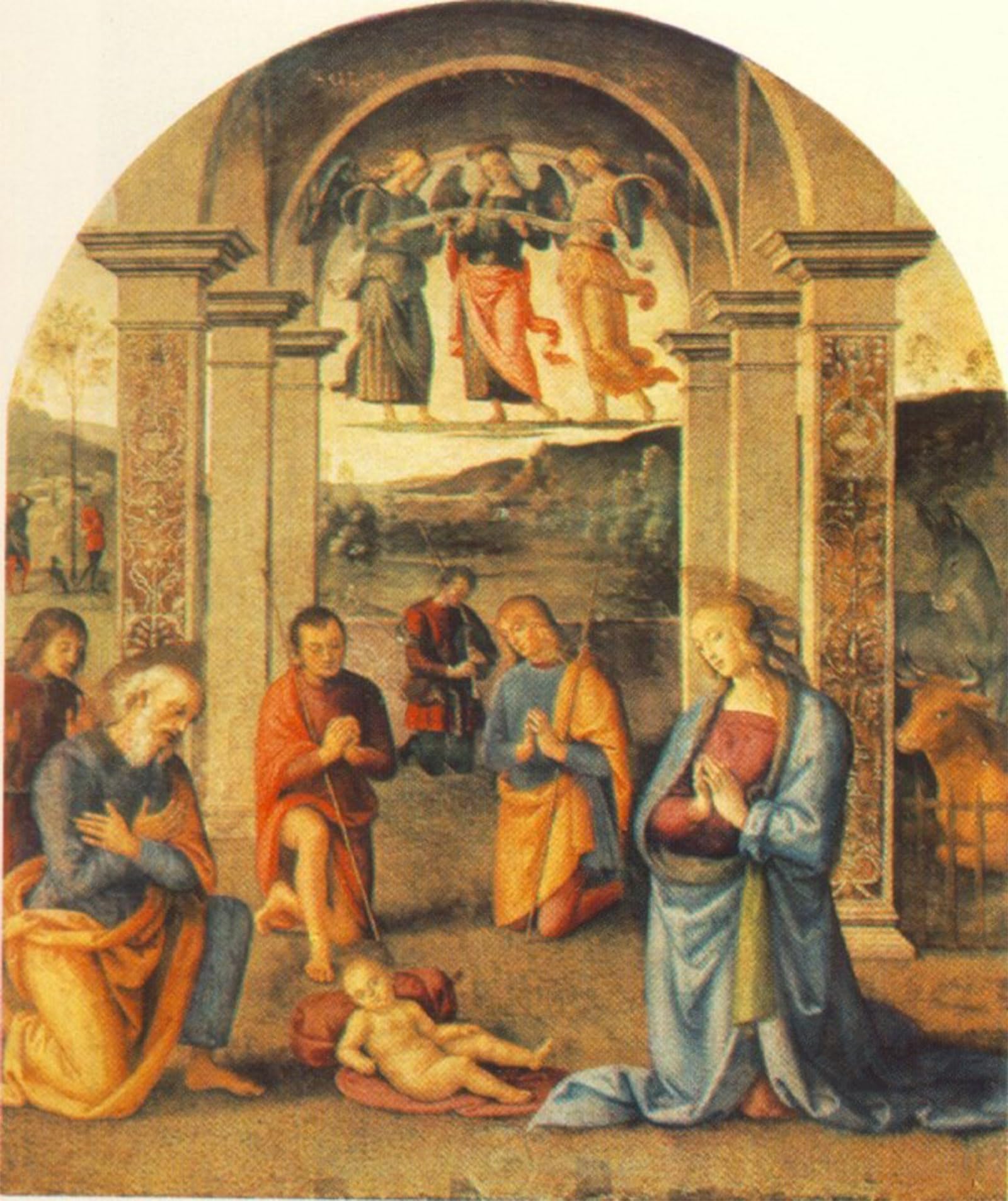 POSTERIIk Famous Print Pop Art Wall Art Graffiti The Presepio Pietro Perugino Art Prints for Home Decor 60x90cm