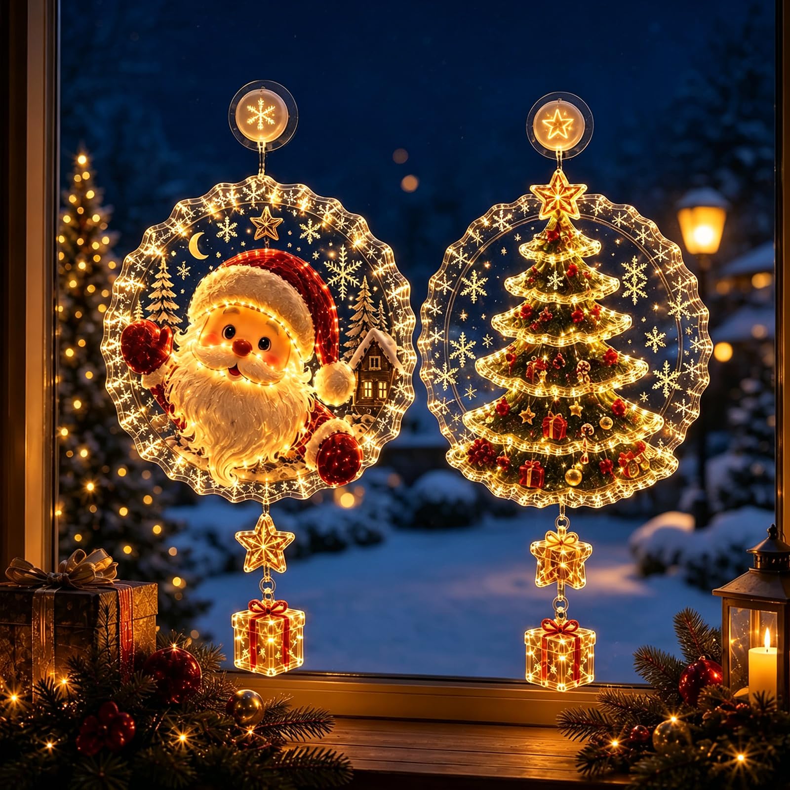 Christmas Suction Cup Window Light, Christmas Window Light (#7)