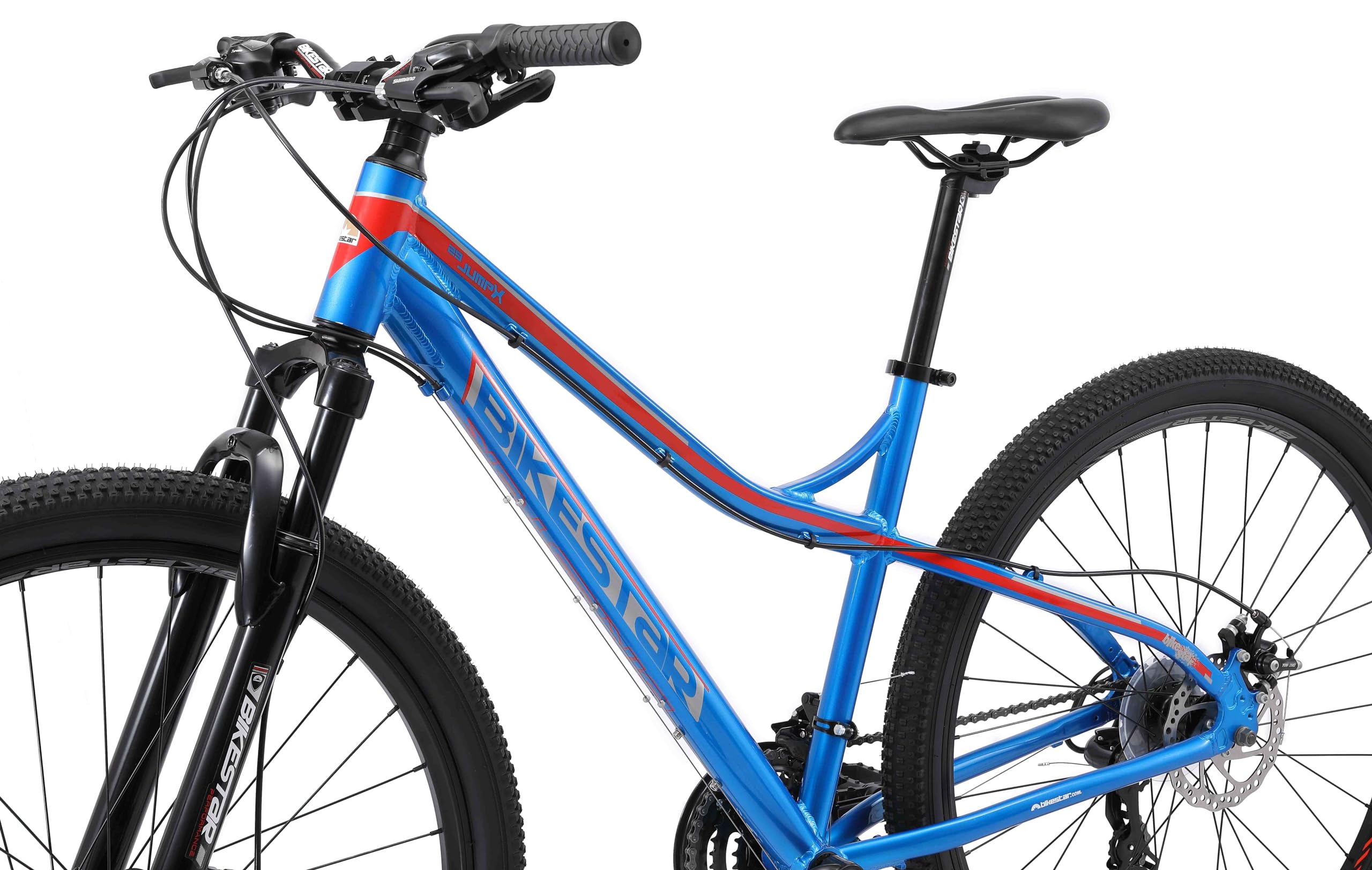 BIKESTAR Bicicleta de montaña Hardtail de Aluminio, 21 Marchas Shimano 26, 27.5, 29" Pulgadas | Mountainbike con Frenos de Disco Cuadro 16, 17, 18" MTB