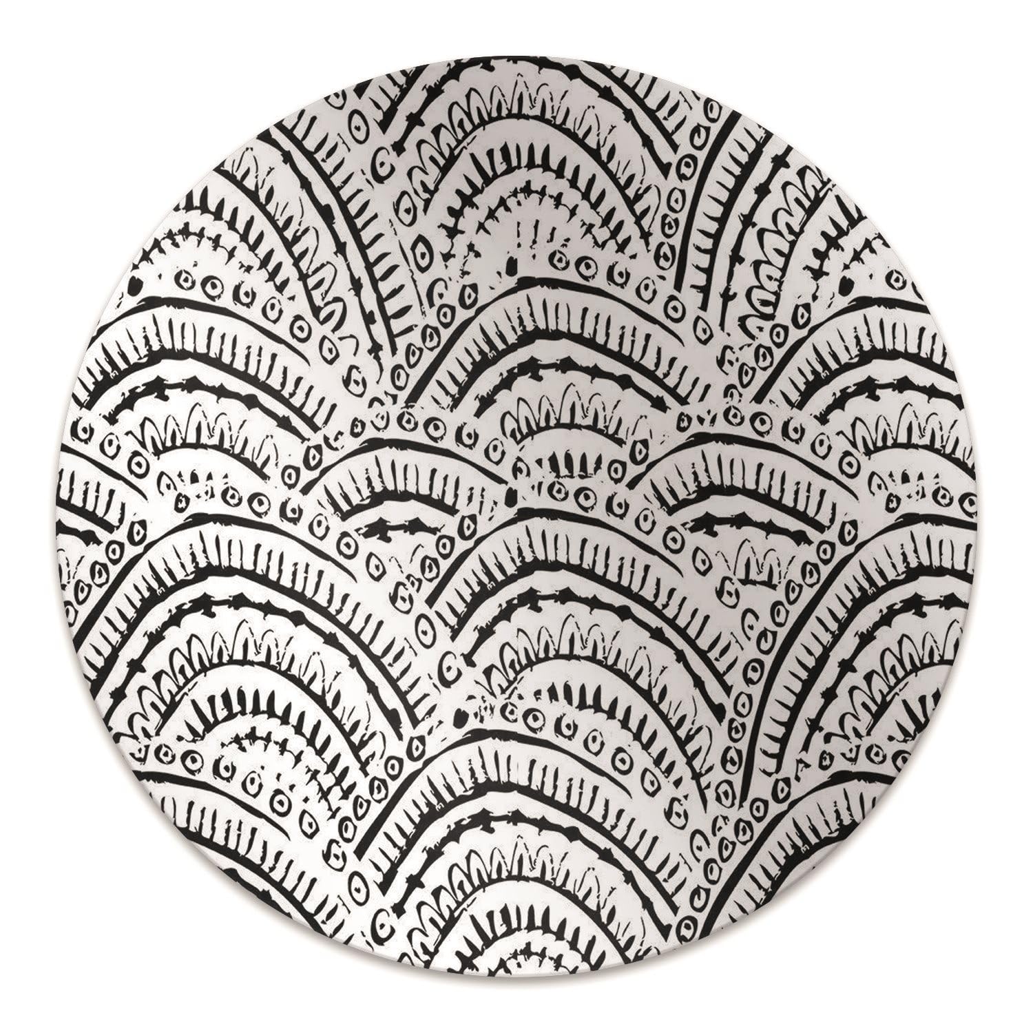 Tapis de chaise ø100 cm en PVC abstrait imperméable pour sol de bureau
