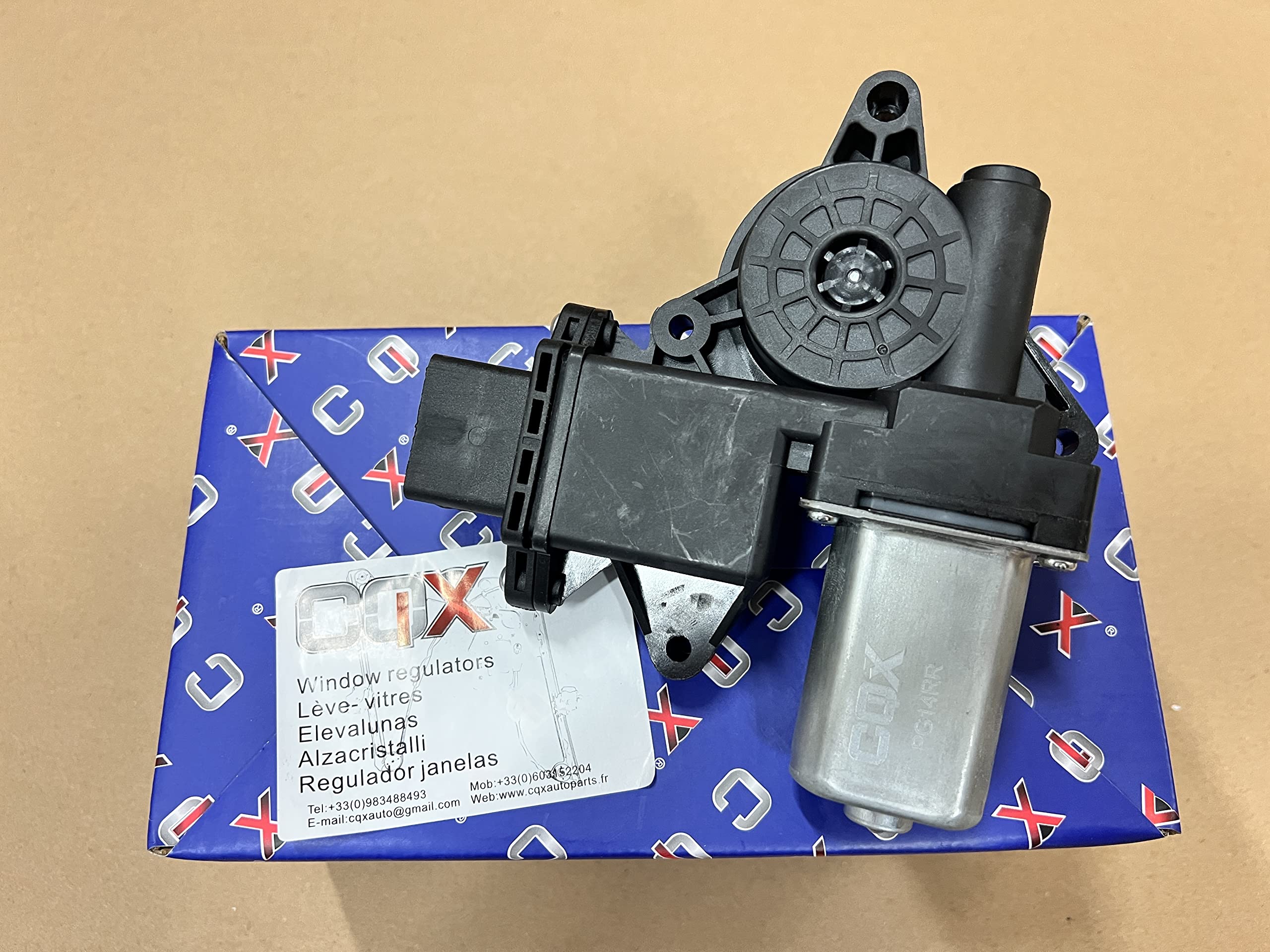 CQX Motore per Alzacristalli Posteriore Sinistro Compatibile per 3008 (09-13) 9223F2-1607675380,9223G3