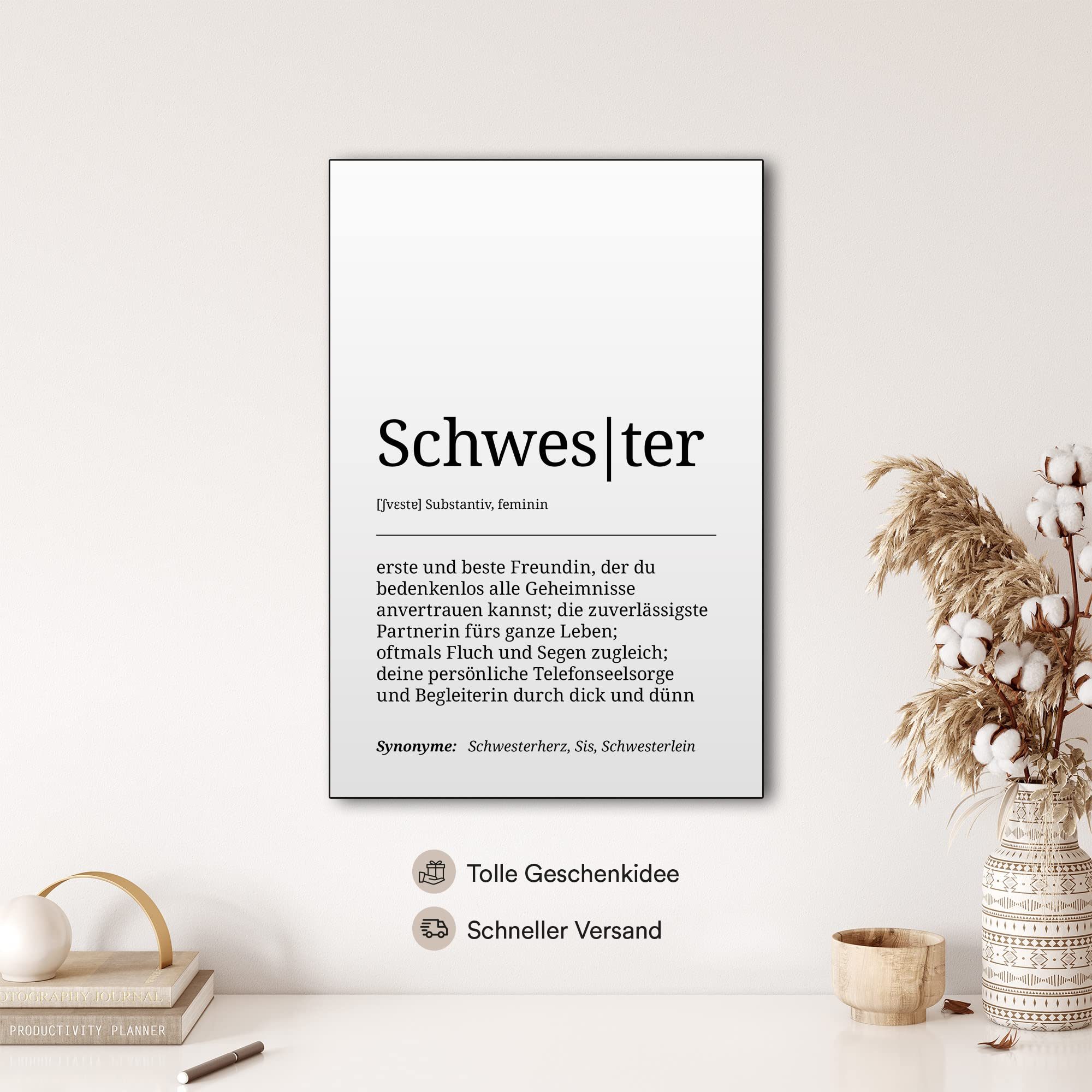 Bruder Definition ARTFAVES® Worterklärung Liebe | Definition Bild  Schwarz-Weiss Als Geschenk | Holzschild Mit Spruch Zum Thema Liebe/ Freundschaft/Familie/Spiritualität Deko Wohnzimmer, image size:2000x2000
