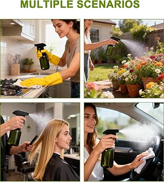 Spray Bottles for Cleaning, 2Pcs 300ml Cleaning Spray Bottles