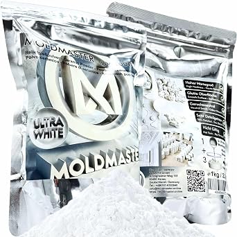 Dipoxy MoldMaster Casting Powder White Relief Casting Powder 5 kg for Detailed Reliefs, Art and Craft Projects, Quick Drying, Non-Toxic, Versatile Use