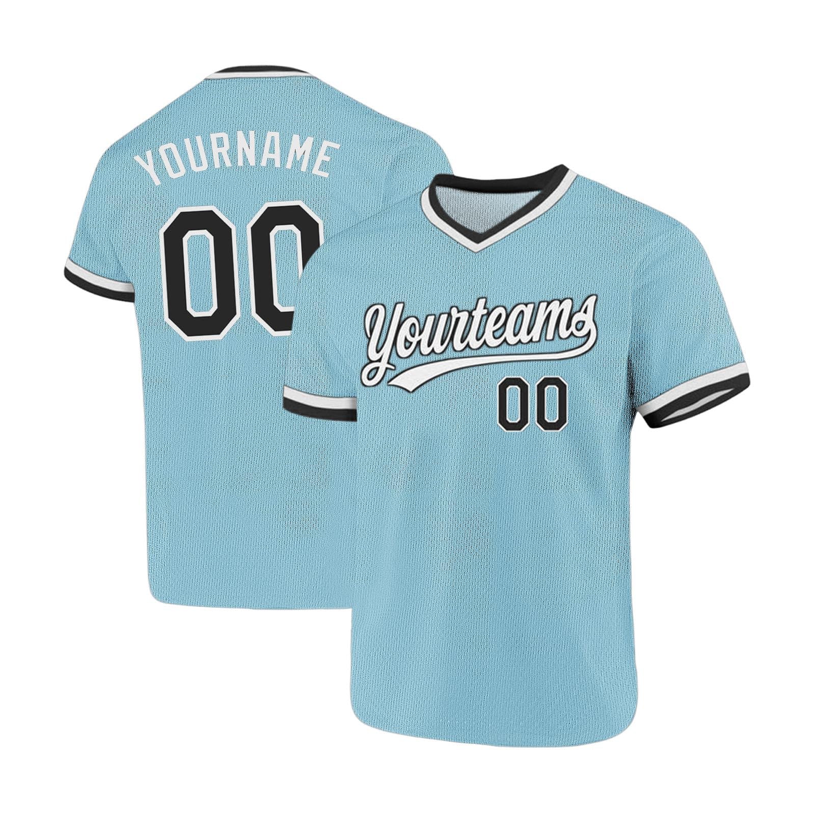 Personalised Jersey Men Custom T Shirt with Team Name Number Design Your Own Personalized Baseball Shirt,V Neck Short Sleeve,Long-Lasting Printing,Breathable,Moisture-wicking,Custom Football Jersey