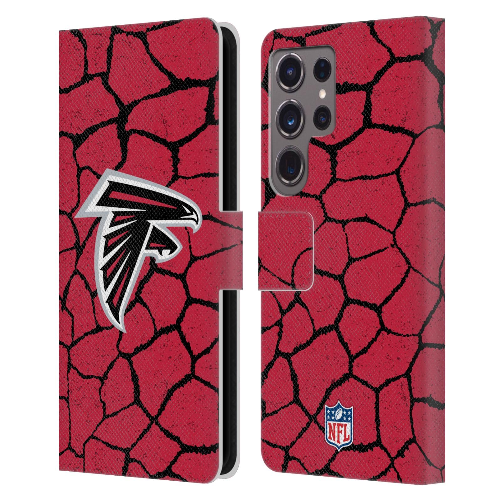Funda de cuero tipo libro Atlanta Falcons para Samsung Galaxy S24 Ultra 7
