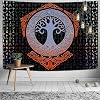 PNKJ Yggdrasil Viking Tapestry Meditation Runes Ancient Art Norse Mythology Tapestry Wall Hanging Tapestry for Living Room Bedroom Decor,59.05''x51.18''