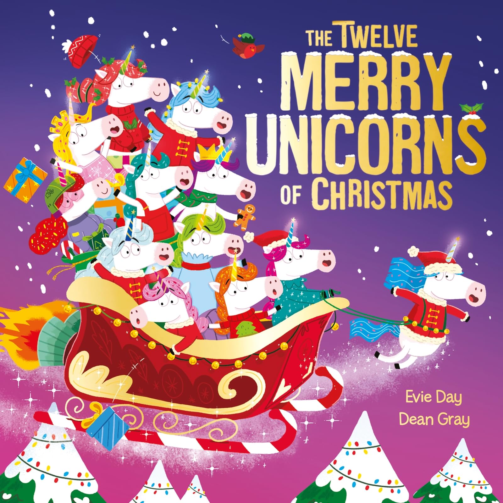 Twelve Merry Unicorns Of Christmas