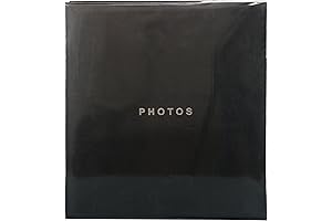 Kieragrace KG Jocelyn Photo Album - Black, Holds 400 4" x 6" Photos