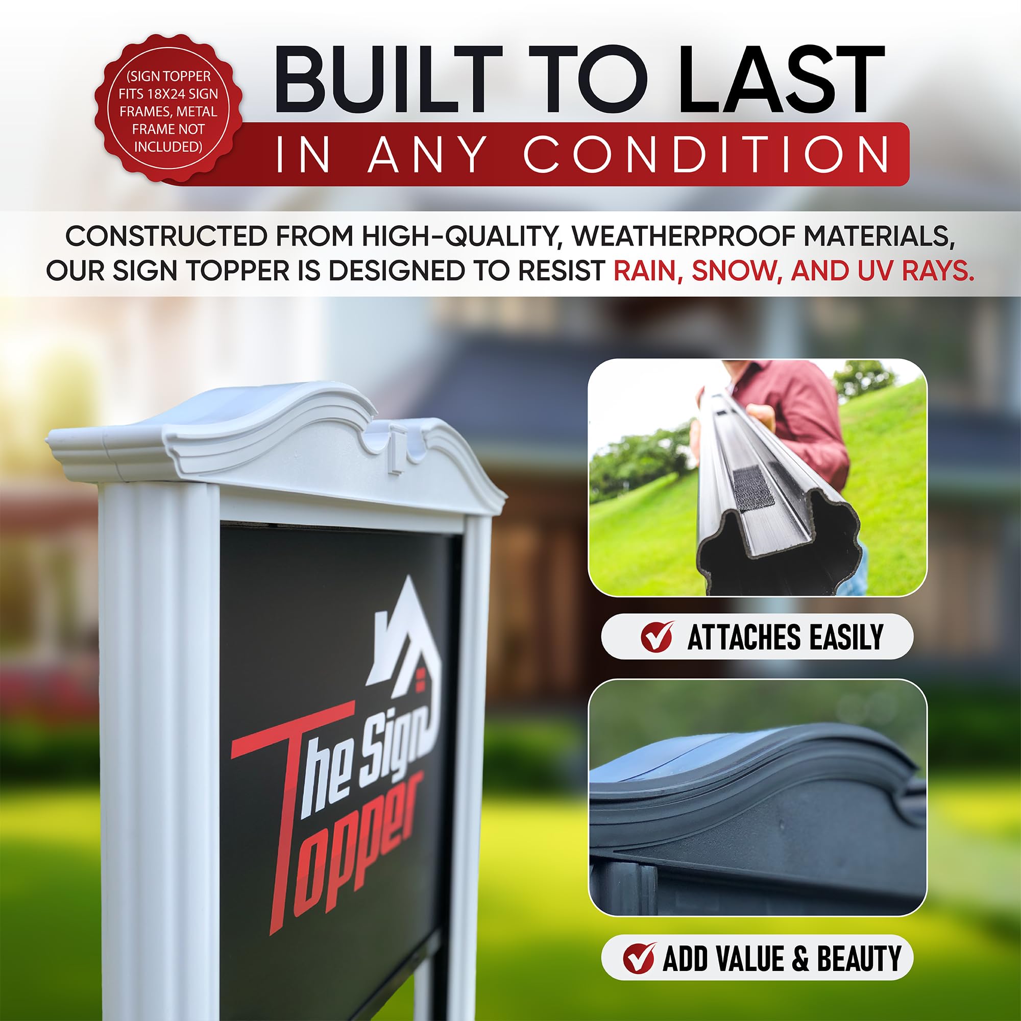 Amazon.com: The Sign Topper Yard Sign Holder Upgrade for 18