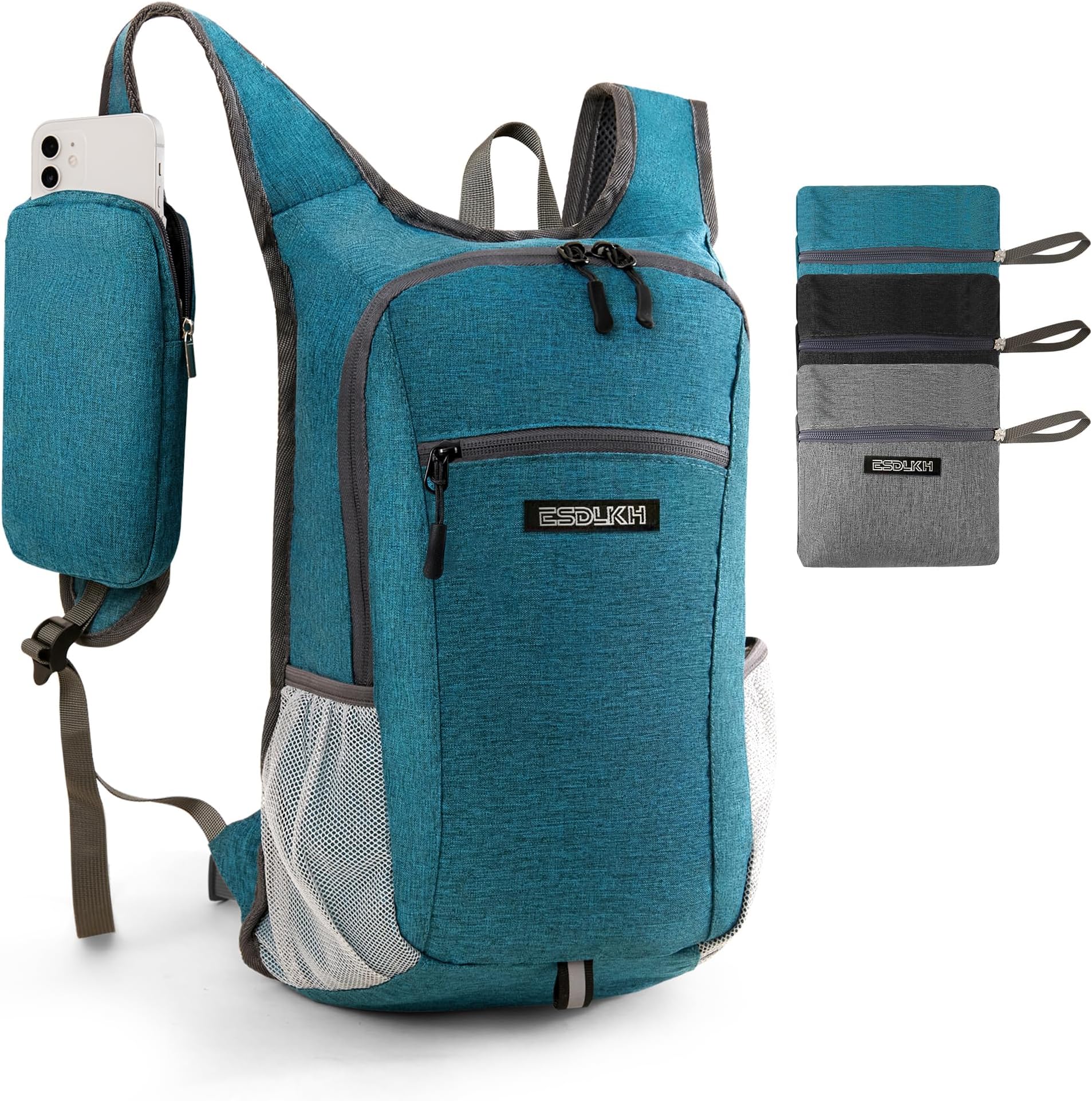 15L Hiking Backpack Small Travel Daypack Lightweight Packable Back Pack for Women Men (Blue), Blue, Small, Fashion