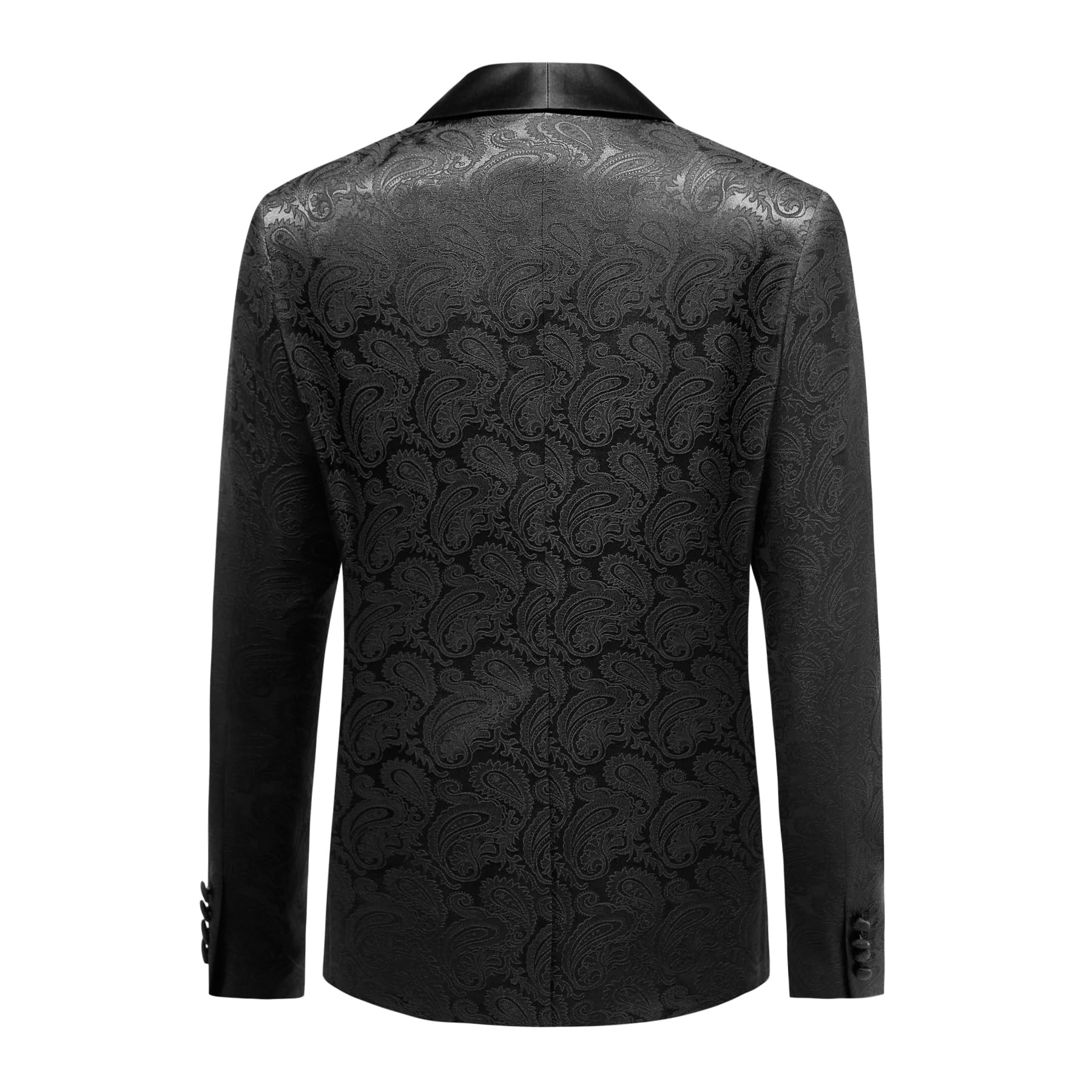 Allthemen Abito da Uomo 2 Pezzi Paisley Slim Fit Smoking Shawl Lapel Formale 1 Bottone Elegante Blazer Pantaloni Sposa