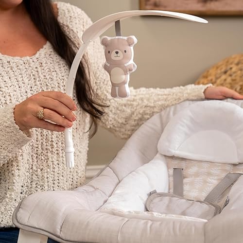Miniatura 7 de Ingenuity Keep Cozy 3 en 1 Grow with Me - Asiento vibratorio para bebé y balancín de bebé a niño pequeño, 0-30 meses hasta 40 libras (Linden)