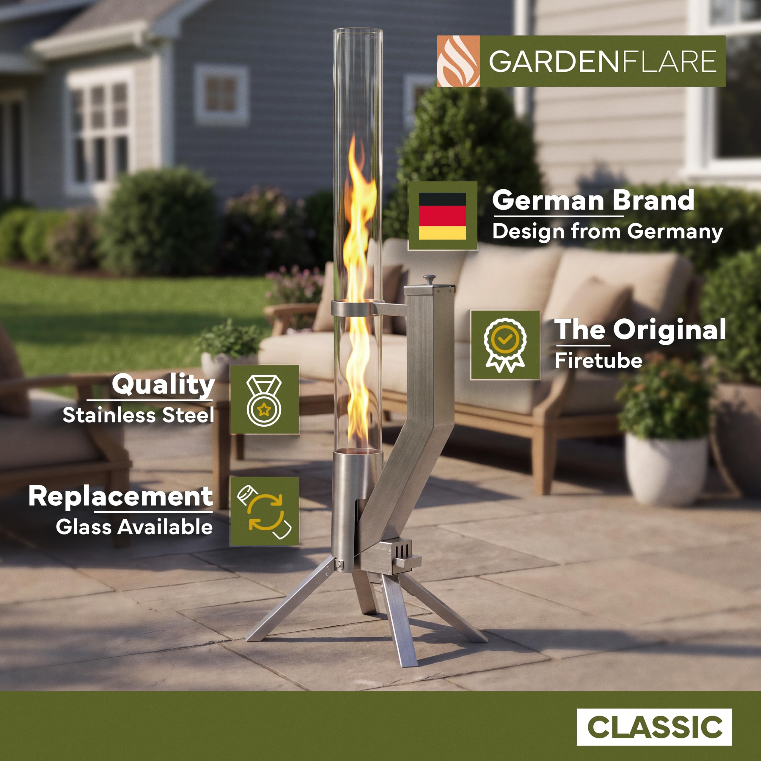Wood Pellet Fire Pit - Stainless Steel Flame -7 Wood Pellet Fire Pit - Stainless Steel Flame -7