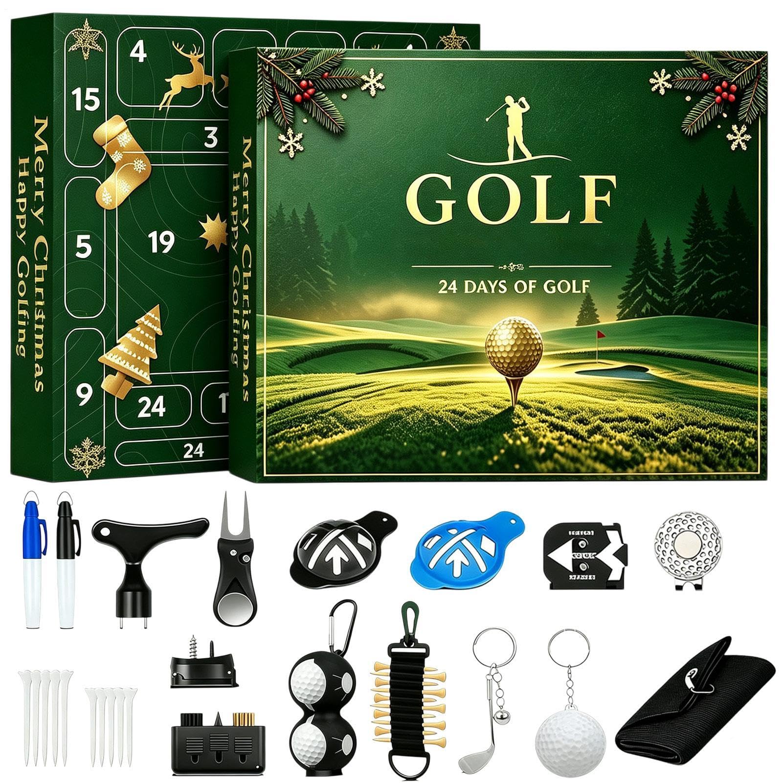 Calendario di Natale Golf Avvento 24 Giorni Golf Accessori